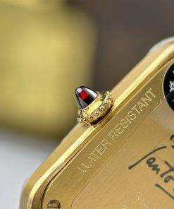 Đồng hồ Cartier Santos Dumont Rep cao cấp màu xanh lá cây dây da 43.5×31 (1)