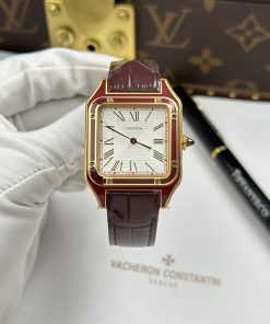 Đồng hồ Cartier Santos Dumont Replica 11 mặt trắng cọc số la mã 43.5×31 (1)