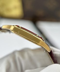 Đồng hồ Cartier Santos Dumont Replica 11 mặt trắng cọc số la mã 43.5×31 (1)