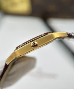 Đồng hồ Cartier Santos Dumont Replica 11 mặt trắng cọc số la mã 43.5×31 (1)