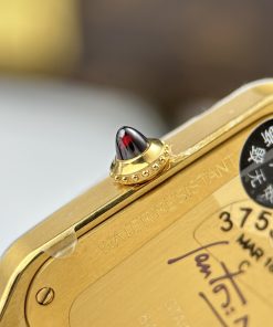 Đồng hồ Cartier Santos Dumont Replica 11 mặt trắng cọc số la mã 43.5×31 (1)