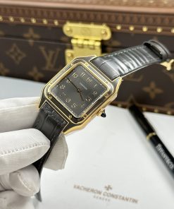 Đồng hồ Cartier Santos Dumont Replica 11 mặt xám cọc số học trò 43.5×31 (2)