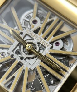 Đồng hồ Cartier Santos Replica 11 mặt lộ cơ bộ máy cót thủ công 39 (2)
