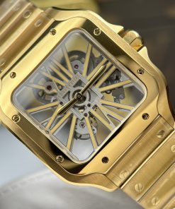 Đồng hồ Cartier Santos Replica 11 mặt lộ cơ bộ máy cót thủ công 39 (2)