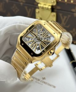 Đồng hồ Cartier Santos Replica 11 mặt lộ cơ bộ máy cót thủ công 39 (2)