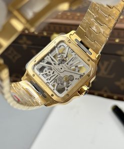 Đồng hồ Cartier Santos Replica 11 mặt lộ cơ bộ máy cót thủ công 39 (2)