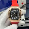 Đồng hồ Richard Mille RM67-01 Replica 11 vỏ mạ vàng hồng dây cao su đỏ 38 (2)