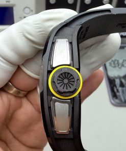 Đồng hồ Richard Mille Replica 11 RM61-01 Yohan Blake vỏ gốm đen dây cao su 43x50mm (2)