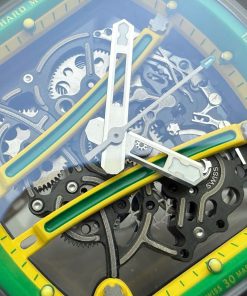 Đồng hồ Richard Mille Replica 11 RM61-01 Yohan Blake vỏ gốm đen dây cao su 43x50mm (2)