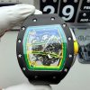 Đồng hồ Richard Mille Replica 11 RM61-01 Yohan Blake vỏ gốm đen dây cao su 43x50mm (2)