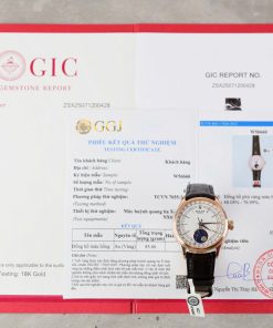 Đồng hồ Rolex Cellini Moonphase 50535 chế tác vỏ bọc vàng thật dây da 39mm (2)