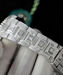 Đồng hồ Rolex GMT-Master II Replica 11 đính full kim cương moissanite HongKong 40mm (2)