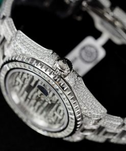 Đồng hồ Rolex GMT-Master II Replica 11 đính full kim cương moissanite HongKong 40mm (2)